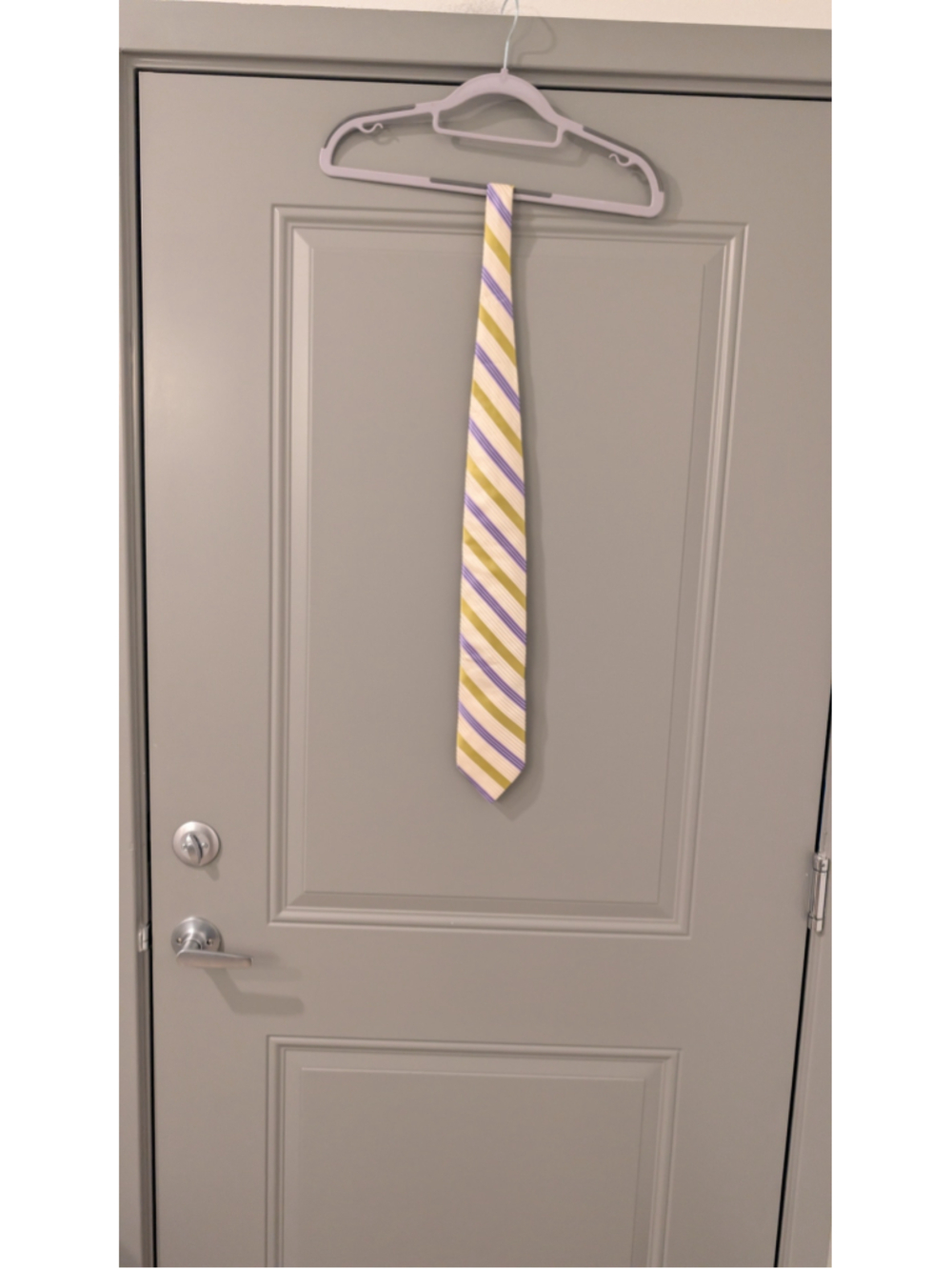 Men's Ted Baker Striped Tie, One Size, Beige and Green
